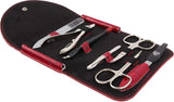 3 Swords Germany - brand quality 7 piece manicure pedicure kit set - nail care tools - Made in Solingen Germany (F9O)