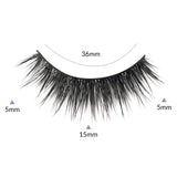 BEPHOLAN 3 Pairs Split Tips Flat 3D False Eyelashes |Natural Round Look|Full Volume Effect|More Softer&Stronger fixation|XMZ242