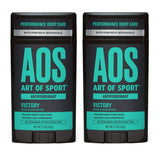 Art of Sport Men's Antiperspirant Deodorant (2-Pack) - Victory Scent - Antiperspirant for Men with Natural Botanicals Matcha and Arrowroot - Cool Eucalyptus Fragrance - Made for Athletes - 2.7oz