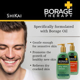 ShiKai - Borage Therapy Plant-Based Dry Skin Lotion, Soothing & Moisturizing Relief For Dry, Irritated & Itchy Skin, Non-Greasy, Sensitive Skin Friendly (Unscented, 8 Ounces)