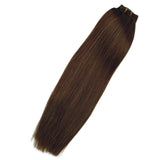 Clip on Extensions Human Hair New Version Silk Straight Soft 18