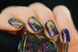 ILNP Electric Carnival (H) - Red, Pink, Gold, Green Holographic Ultra Chrome Color Shifting Flakie Nail Polish