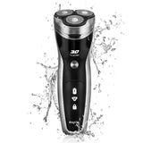 donlix Electric Shaver for Men Razor Mens Shavers 8500 RPM Head Cordless Rechargeable Waterproof 2 in 1 Beard Trimmer Wet and Dry Grey