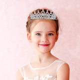 6 Pieces Girls Crystal Tiara Heart Rhinestone Tiara Crown Princess Crystal Headband for Kids Wedding Prom Birthday Party