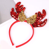 Christmas Hair Accessories Elves Party Christmas Reindeer Antler Costume Headbands For Christmas Holiday Party