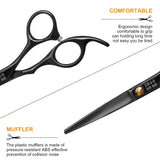 Hair Cutting Scissors, Acocho 11 pcs, Scissors for Hair Cutting, Black, Hair Cutting Scissors Set, Professional Thinning Scissors for Cutting hair