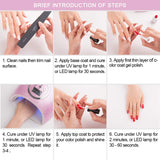 Aikker Large 8ml 20 Colors UV LED Soak Off Gel Nail Polish Starter Kit Varnish Gift Set with Base and No Wipe Top Coat Grace Set AK24
