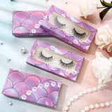 90 Pieces Empty Eyelash Case Set Include 30 False Eyelash Storage Box Empty Eyelash Packaging Box, 30 Eyelash Tray, 30 False Eyelash Applicator Tool Eyelash Extension Tweezers (Fish Scale)