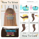 Vivien Remy Brown Clip in Hair Extensions 12 inch Dark Brown Highlighted Honey Blonde Ombre Human Hair Extensions Clip in Hair 70g 7pcs Remy Thick End Natural Clip Human Hair Extensions