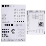 Nail Art Stamping Mat, Silicone Nail Template Plate Kit, Nail Polish Coloring Practice Workspace Pad, Foldable Washable Soft Table Cover Pad Tools for Stamping Reverse Stamp