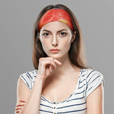 10 Pieces Tie Dye Bandana Headbands for Women Wide Elastic Boho Headbands Vintage Yoga Sports Hairbands Stretchy Turban Headwraps for Women Girls, 2 Styles