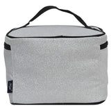 NGIL Large Top Handle Cosmetic Case (Glitter-Silver)