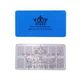 PUEEN Nail Art Stamping LOVE BOX I - 4 Lover Collection Plates - 125x65mm Unique Nailart Polish Stamping Manicure Image Plate Accessories Kit - BH000576