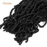 14 inch New Faux Locs Crochet Hair Soft Locs 1b Goddess Locs Crochet Braids for Black Women 100% Premium Fiber Synthetic Locs Extensions African Roots 6pc/Lot(14inch, 1b)