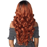 Sensationnel Synthetic Empress Edge Deep Part Lace Front Wig - ZANIYA (1 Jet Black)