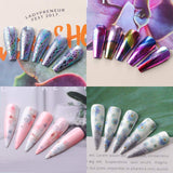 Makartt Nail Art Foil Glue Gel and Nail Lamp Bundle, 15ML 2 Bottles Foil Stickers Nail Transfer Tips , 6W Mini UV LED Lamp