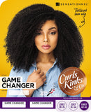 Sensationnel Curls Kinks & CO KINKY 4B-4C Empress Lace Edge Wig - GAME CHANGER (1B [Off Black])