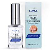 SOZGE Nail Strengthener for Treating Weak, Damaged Nails, Promotes Growth, Use as a Top Coat or Base Coat