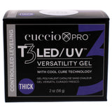 Cuccio Pro T3 Cool Cure Versatility Gel - Self Leveling Clear 2 Oz