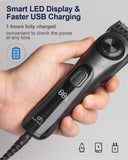 OriHea Professional Hair Clippers for Men, Hair Beard Clipper Low-vibration Hair Trimmer Beard Trimmer Hair Cutting Grooming Kit with LED Display (Black)