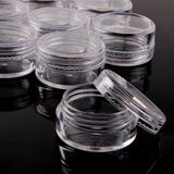 25/50/100 Pcs 5 Gram Size Clear Plastic Empty Cosmetic Containers Pot Jars Eyshadow Container Lot (50pcs)