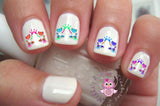 40 Colorful Frog Nail Art Decals