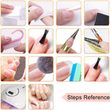 BQTQ Acrylic Powder False Nail Tip Nail Art Kit with Nail Files and Buffer for Manicure Nail Art Decoration Set Acrylic Nail Tools（Without Acrylic Liquid)