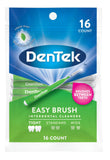 Dentek Easy Tight Spaces Interdental Cleaners Brush, Fresh Mint Green, 16 Count (Pack of 6)