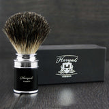 Pure Black Badger Hair Sophist Men's Shaving Brush. Perfect for Everyday Use. Comes in A Designer Box.