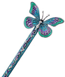 LiveZone Fashion Hair Decor Chinese Traditional Style Women Girls Hair Stick Hairpin Hair Making Accessory with Butterfly,Blue