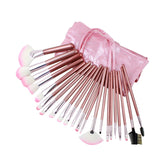 22 PCS Professional Makeup Brush Set Case by Science Purchase (Pink)