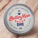 Better Man Beard Balm - 2 oz All-Natural Moisturizing Balm with Therapeutic Grade Essential Oils & 100% Natural Formula - Balm-01