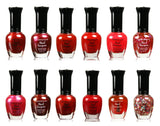 Kleancolor Assorted Nail Polish 6pc Set Selection (Pastel, Metallic, Blue, Pink, Neon, and Purple) (RED, 12 Pieces)