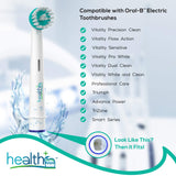 Compatible Oral-B Electric Toothbrush Ortho and Power Tip Bristle Replacement Head - 8-Pack | Braces Brush Heads with Dupont Bristles | Interproximal Clean with Orthodontic Brushes | Clean Retainers