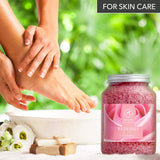 Rose Bath Salts - Natural Rosewood Oil & Rose Extract - Best for Relaxing - Good Sleep - Beauty - Bathing - Body Care - Wellness - Relax - Aromatherapy - Spa - De-Stress Bath Salts