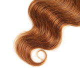 2 Tone Ombre Hair Brazilian Virgin Hair Body Wave 3 Bundles Hair Weaves Human Hair Extensions T4/30 Medium Brown/Medium Auburn(10 12 14)