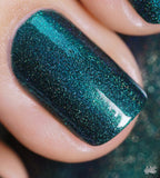 ILNP Fall Semester - Deep Dark Teal Holographic Nail Polish