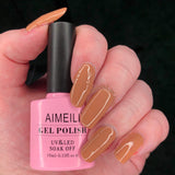 AIMEILI Soak Off UV LED Gel Nail Polish Color Set Of 12pcs X 8ml - Kit Set 1