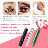 【2020 NEWEST】 Heated Eyelash Curler, Electric Eyelash Curler, Professional Mini Eyelash Curler USB Rechargeable, Quick Heating Long Lasting, with LED Display