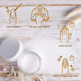 Beetles Clear Dip Powder Kit Base-Top Coat, Activator, and Brush Savor Dipping Powders Essentials Kit (Steps 1-4), 0.5oz/Bot Dipping-Powder Acrylic Nail Manicure Pedicure