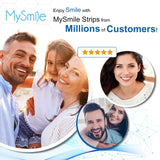 MySmile Teeth Whitening Strips, 28 White Strips Teeth Whitening Kit, Non-Sensitive 14 Sets Teeth Whitener for Tooth Whitening, Helps to Remove Smoking Coffee Soda Wine Stain, Up to 10 Shades Whiter