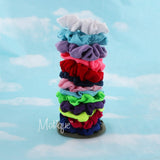 12 Pack Small Scrunchies Cotton Hair Scrunchy (Olive Green)