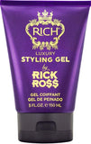 RICH by Rick Ross Luxury Styling Gel for Men with All Hair Types - Rejuvenating & Smoothing - Tames Frizz & Adds Shine - Medium hold, Glossy Finish, 5 Fl oz