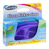 DenTek Flossers With Travel Case | 12 Floss Picks | Pack of 36