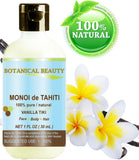 MONOI DE TAHITI Oil VANILLA TIKI. 100% Pure/Natural/Undiluted/Virgin. 1 fl.oz.- 30 ml. Polynesia Original Guarantee. For Face, Hair and Body. by Botanical Beauty