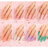 Lavender Violets Fast-Dry-Dip-Powder-Nail Kit of 8 Colors Quick Dry Nude Pink Blue Acrylic-Dipping Powder System with Essential Manicure Nail Tool J789