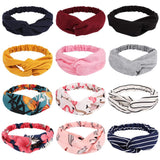 Boho Headbands for Women,Yariew 12Pcs Bandeau Headbands Elastic Headband for Women,Vintage Womens Headbands,Criss Cross Turban Head,Head Bands Women Hair,Head Bands Women Hair