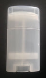 (6) Clear Plastic Deodorant Containers - New & Empty 2.5 Oz