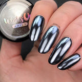 Whats Up Nails - Black Chrome Powder for Mirror Nails