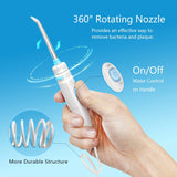 Oral Irrigator, Apiker Power Dental Flosser with 8 Multifunctional Tips, 600ML Capacity and 10 Water Pressure, Professional Water Power Pick for Family Teeth Cleaning, Braces and Bridges Care